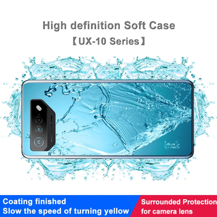 For Asus ROG Phone 7 IMAK UX-10 Series Transparent Shockproof TPU Phone Case(Transparent) by imak