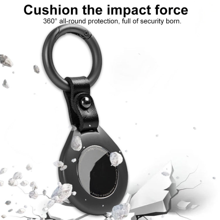 Anti-lost Tracker Positioning Alloy Protective Case For AirTag(White) by bashfashion