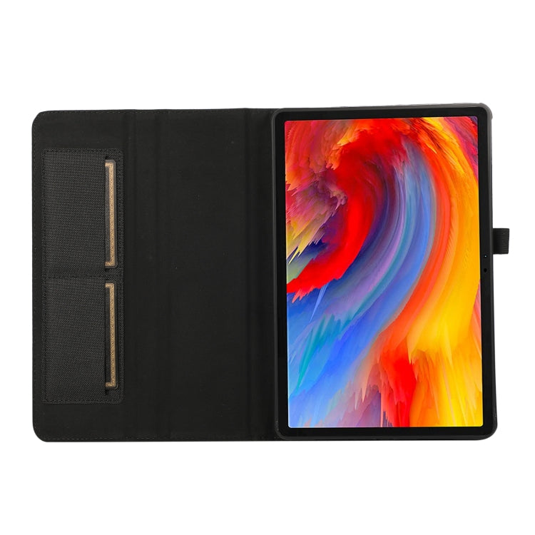 For Lenovo Tab M11 / Xiaoxin Pad 11 2024 Horizontal Flip TPU + Fabric PU Leather Tablet Case(Black) by bashfashion
