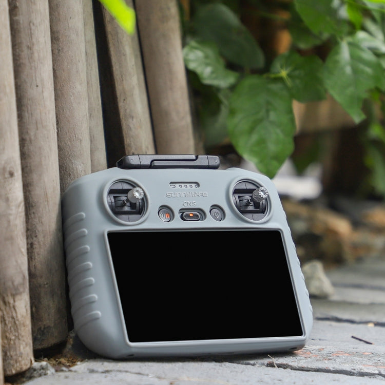 For DJI RC 2 Sunnylife Remote Control Shockproof Anti-scratch Silicone Case(Grey) by Sunnylife