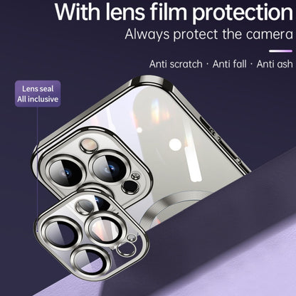 For iPhone 15 SULADA MagSafe Plating TPU Shockproof Phone Soft Case(Dark Purple) by SULADA