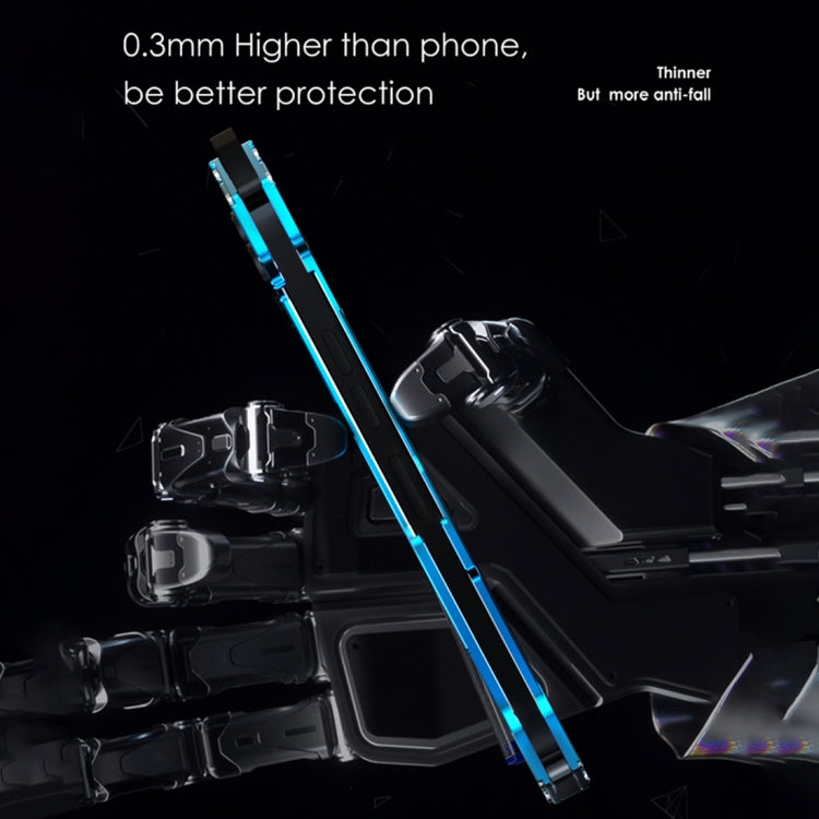 For iPhone 15 Pro Max R-JUST RJ17 Shockproof Armor Metal Phone Case(Blue) by R-JUST