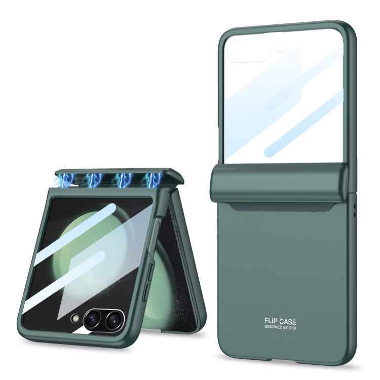 For Samsung Galaxy Z Flip5 GKK Integrated Full Coverage Folding Phone Case(Green) by GKK