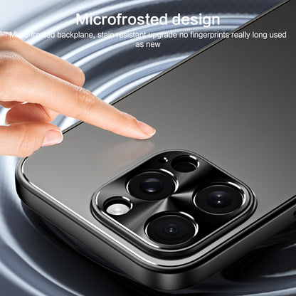 For iPhone 15 Pro R-JUST RJ-61 Electroplating Frosted TPU + PC Phone Case(Blue) by R-JUST