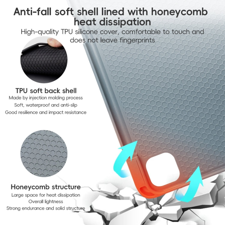 For iPad Pro 11 2022 / 2021 / 2020 ZGA Tri-Fold Voltage Smart Leather Tablet Case(Red) by ZGA