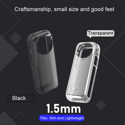 For Insta360 X4 Clear 1.5mm Soft TPU Protective Case With Neck Strap(Transperant) by bashfashion