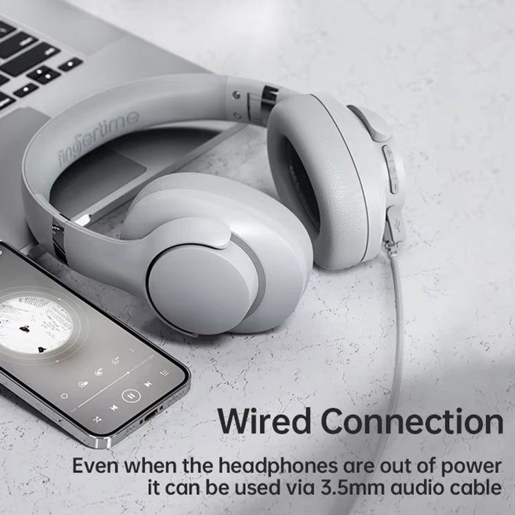 BT048 ANC Noise Reduction Bluetooth 5.3 Wireless Headset(Apricot) by bashfashion