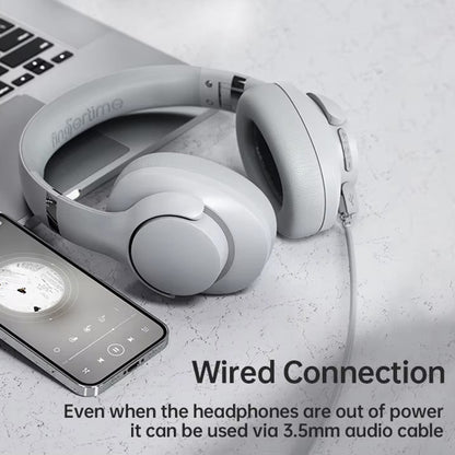 BT048 ANC Noise Reduction Bluetooth 5.3 Wireless Headset(Black) by bashfashion