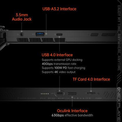 ONE-NETBOOK OneXPlayer X1 mini 8.8 inch Handheld Game Console, 16GB+512GB, Windows 11 AMD Ryzen 7 8840U(Black) by ONE-NETBOOK