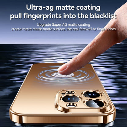 For iPhone 16 Plus SULADA Natural Color Series Electroplating Frosted TPU Phone Case(Black) by SULADA