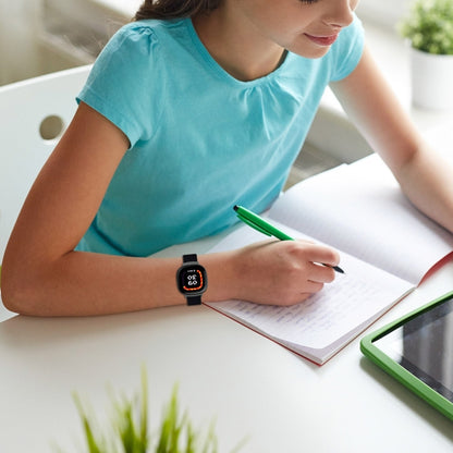 For Fitbit Ace LTE Nylon Loop Watch Band(Rainbow) by bashfashion