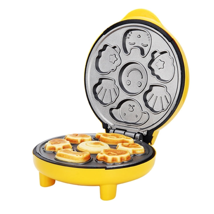 Household Cake Machine Double-sided Heating Baking Machine, Plug Type:US Plug(Yellow) by bashfashion