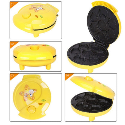 Household Cake Machine Double-sided Heating Baking Machine, Plug Type:US Plug(Yellow) by bashfashion
