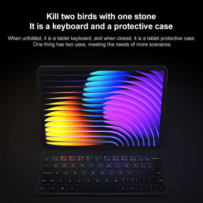 For Xiaomi Pad 7 / 7 Pro Original Xiaomi Keyboard Double-sided Protective Case Smart Leather Tablet Case(White) by Xiaomi
