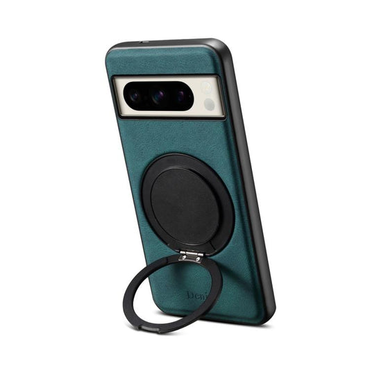 For Google Pixel 8 Pro Denior A14 Skin Feel Rotating Holder MagSafe Phone Case(Blue) by Denior