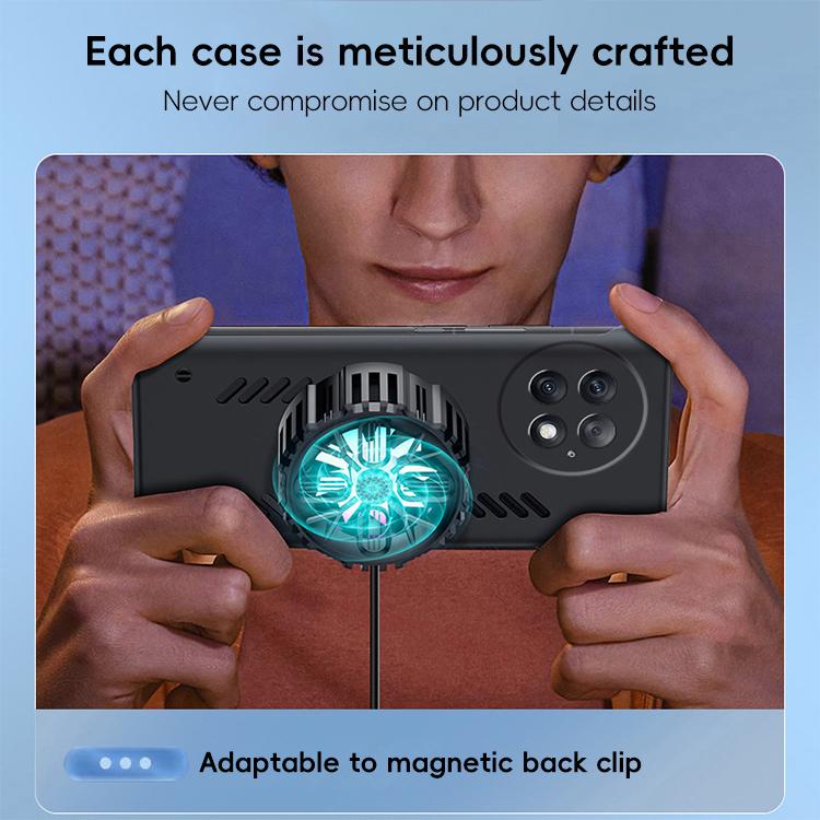 For OnePlus 13 All-inclusive Lens Frameless Graphene Cooling Phone Case(Black) by bashfashion