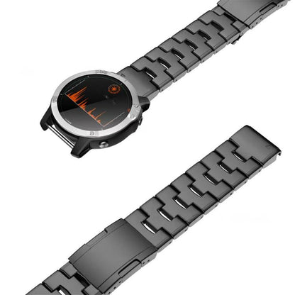 For Garmin Watch 22mm Oracle Titanium Alloy Watch Band(Grey) by bashfashion