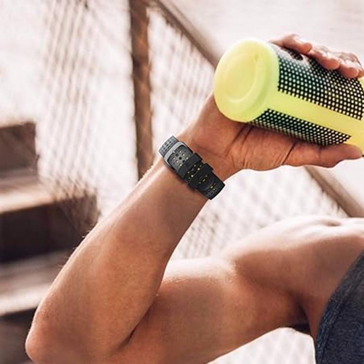 For Garmin QuickFit 26mm Kalebol Breathable Two-color Silicone Watch Band(Army Green) by Kalebol