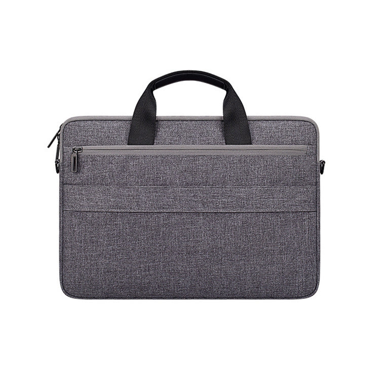 ST08 Handheld Briefcase Carrying Storage Bag with Shoulder Strap for 13.3 inch Laptop(Grey) by bashfashion