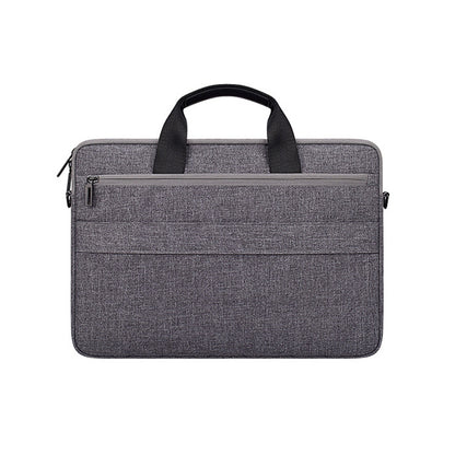 ST08 Handheld Briefcase Carrying Storage Bag with Shoulder Strap for 13.3 inch Laptop(Grey) by bashfashion