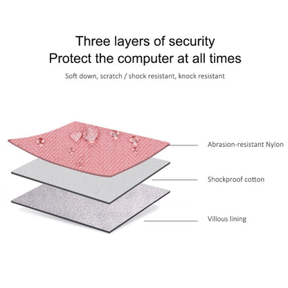 ST08 Handheld Briefcase Carrying Storage Bag with Shoulder Strap for 13.3 inch Laptop(Grey) by bashfashion