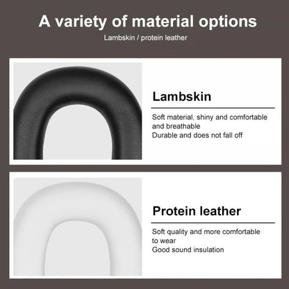 2pcs Sponge Earmuffs Replacement Earpads For B&W Px7 S2 / Px8, Model:Red Lambskin by bashfashion