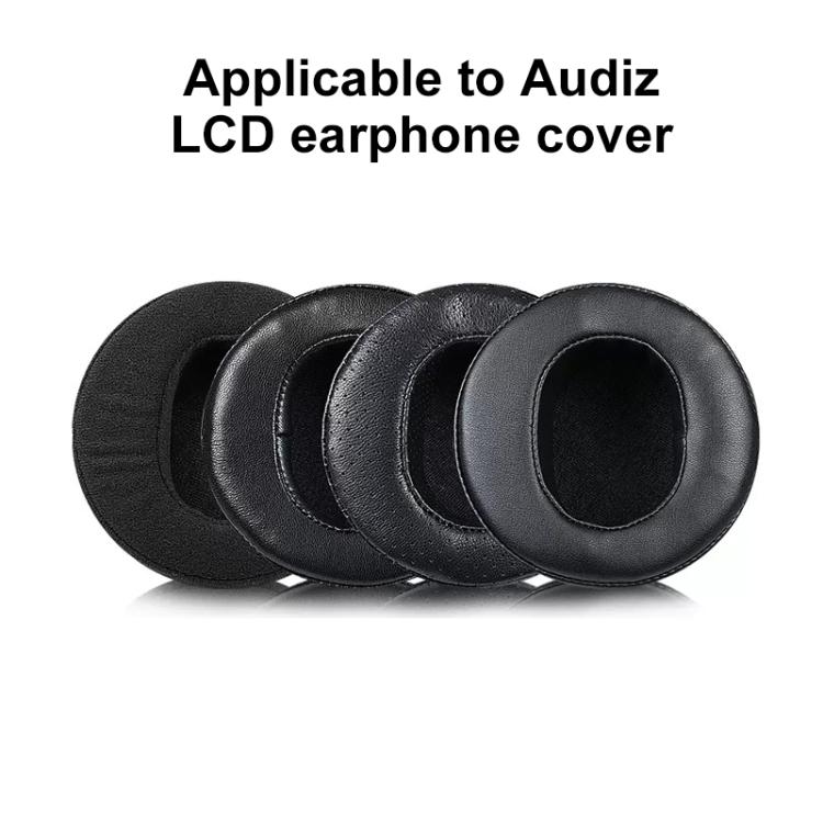 2pcs Sponge Earmuffs Replacement Earpads For Audeze LCD-2 / LCD-3 / LCD-4, Model:Lambskin(Black) by bashfashion
