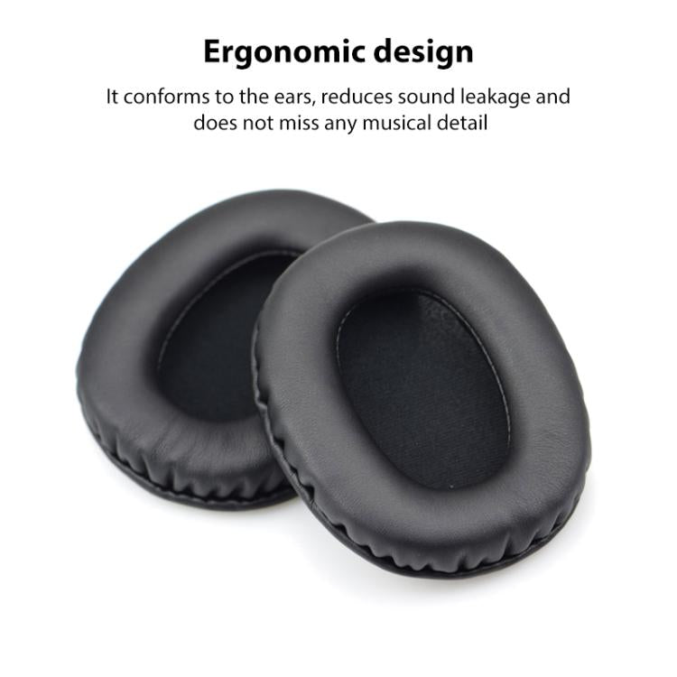 2pcs Mesh Snap-on Replacement Earpads For EDIFIER W800BT PLUS(Black) by bashfashion