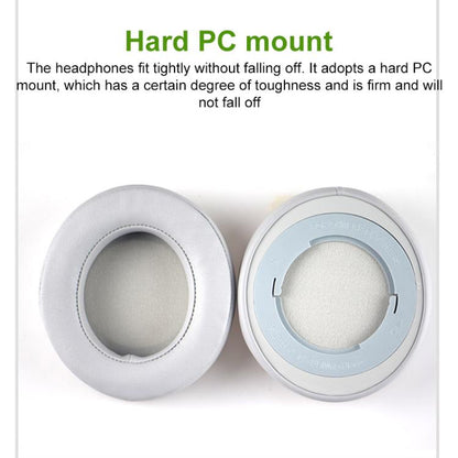 1 Pair Rotating Snap-on Replacement Earpads For Razer Kraken Pro V2, Material:Protein Leather Ice Silk Fabric(Black) by bashfashion