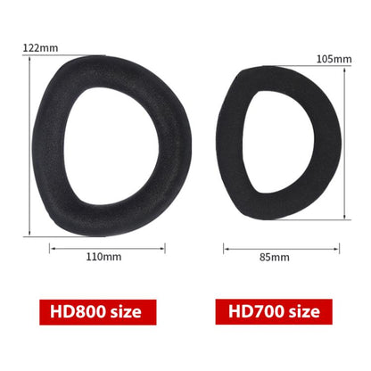 1 Pair Snap-on Replacement Earpads For Sennheiser HD800 / HD800S, Material:Splicing ??Protein Leather(Black) by bashfashion