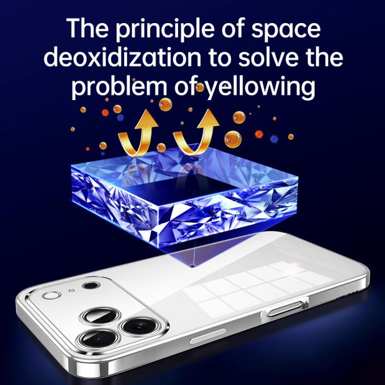 For iPhone Air SULADA Shine Through Series Plating TPU Transparent Phone Case(Space Black) by SULADA