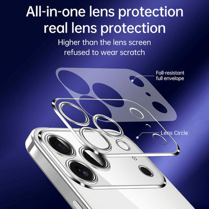 For iPhone 17 Pro Max SULADA Shine Through Series Plating TPU Transparent Phone Case(Space Black) by SULADA