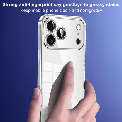 For iPhone 17 SULADA Shine Through Series Plating TPU Transparent Phone Case(Space Black) by SULADA