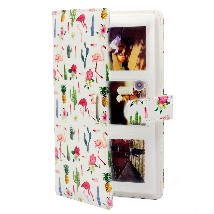 Flamingo Cactus Pattern 3 inch DIY PU Mini Creativity Insert Type 32 Pages Exquisite Photo Album for Polaroid by bashfashion