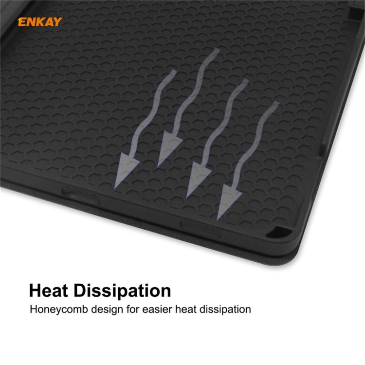 For Samsung Galaxy Tab A7 10.4 T500 / T505 2020 / 2022 ENKAY Cow Texture TPU Leather Smart Case(Green) by ENKAY