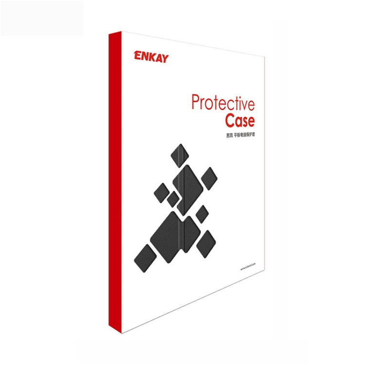 For iPad Pro 11 2022 / 2021 / 2020 ENKAY 3-Folding Shockproof PC Cover Custer Texture PU Leather Tablet Case with Holder & Sleep / Wake-up Function(Dark Green) by ENKAY