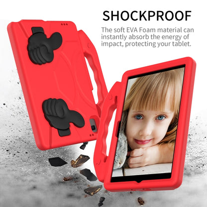 For Samsung Galaxy Tab A8 10.5 2021 X200 / X205 Thumb Bracket EVA Shockproof Tablet Case(Red) by bashfashion