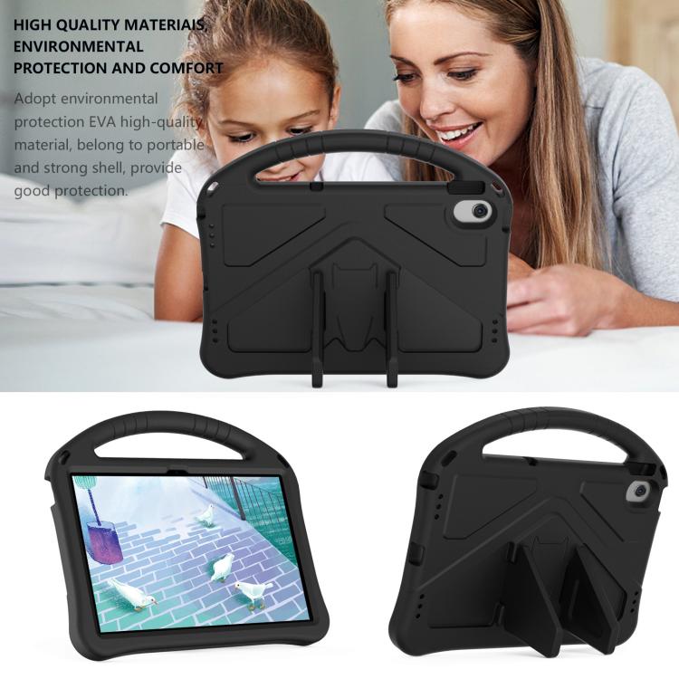 For Samsung Galaxy Tab A8 10.5 2021 X200 / X205 EVA Shockproof Tablet Case with Holder(Black) by bashfashion