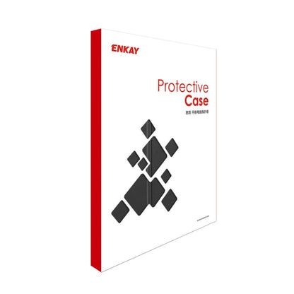 For Lenovo Tab P11 Pro Gen2 11.2 inch 2022 ENKAY Tri-fold Custer Texture Leather Stand Smart Case(Grey) by ENKAY