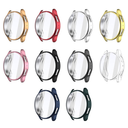 For Samsun Galaxy Watch 7 44mm Full Coverage TPU Electroplated Watch Protective Case(Gold) by bashfashion