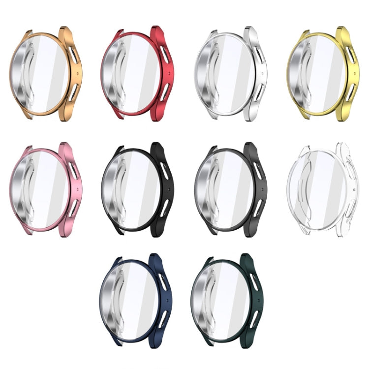 For Samsun Galaxy Watch 7 44mm Full Coverage TPU Electroplated Watch Protective Case(Sliver) by bashfashion