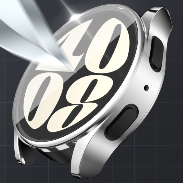 For Samsun Galaxy Watch 7 44mm Full Coverage TPU Electroplated Watch Protective Case(Gold) by bashfashion