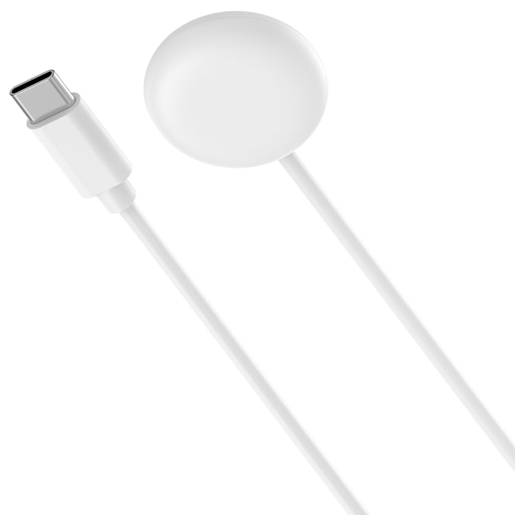 For Fitbit Ace LTE USB-C / Type-C Interface Smart Watch Magnetic Charging Cable(White) by bashfashion