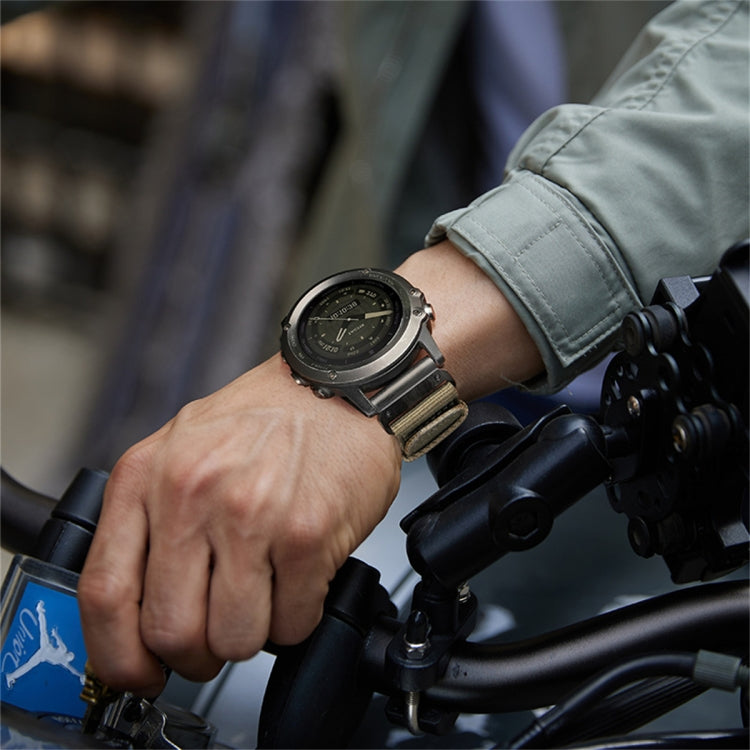 For Garmin Descent MK2 / MK2i Nylon Canvas Quick Release 26mm Watch Band(Blue) by bashfashion