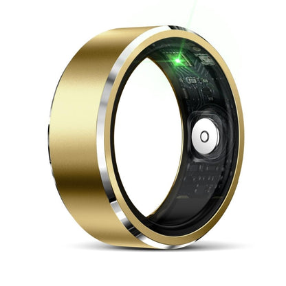 R5 SIZE 8 Smart Ring, Support Health Monitoring / Multiple Sports Modes(Gold) by bashfashion