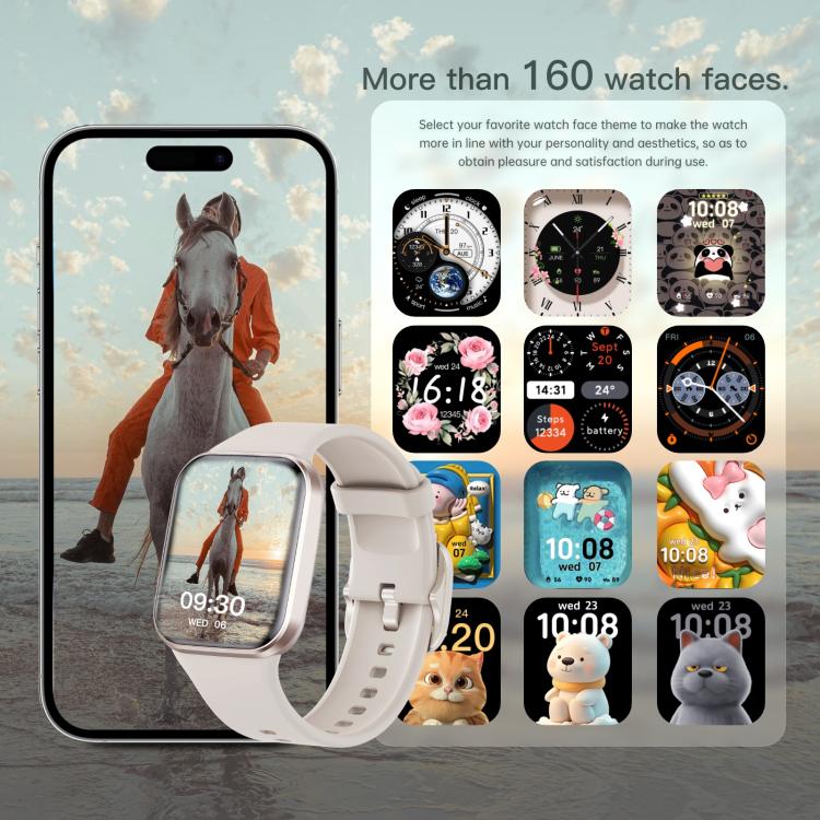 Q23 Pro 1.83 inch Color Screen IP68 Waterproof Bluetooth Call Smart Watch, Support Health Monitoring(Wine Red) by bashfashion