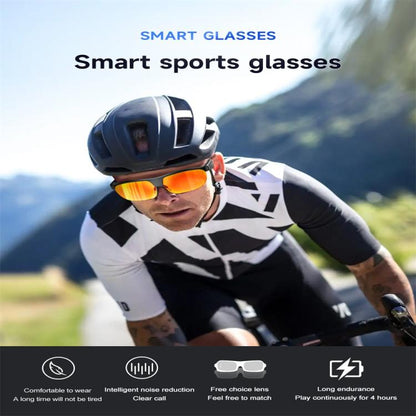 L01 Smart Glasses, Support AI Intelligent Translation / Bluetooth Call / Intelligent Noise Reduction(Black) by bashfashion