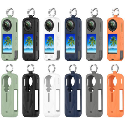 For Insta360 X5 Silicone Protective Case(Orange) by bashfashion