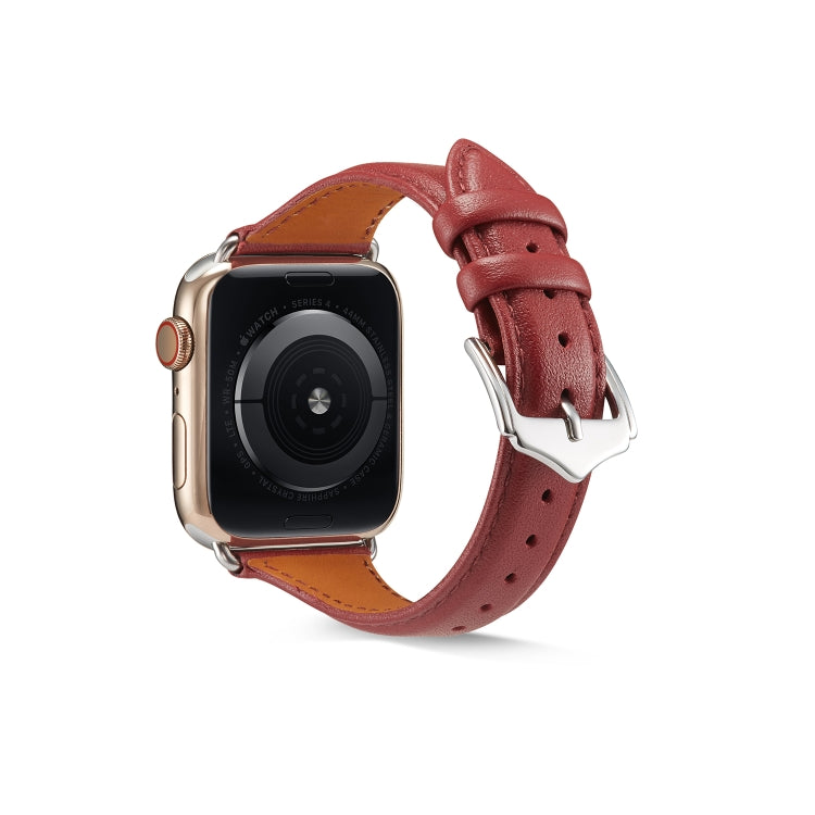For Apple Watch 3 / 2 / 1 Generations 38mm Universal Thin Leather Strap(Crazy Horse Brown) by bashfashion