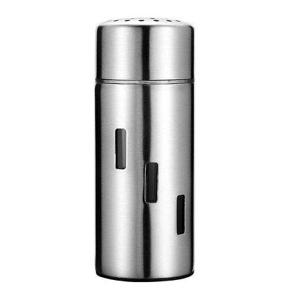 Stainless Steel Sauce Jars Chili Jars Barbecue Condiments Box Seasoning Jar Set, Specification:Mesh Hole by bashfashion